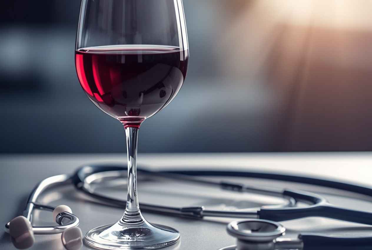 葡萄酒與健康的飲用情境示意