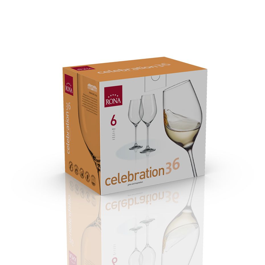 RONA Celebration 歡慶系列 白酒杯 360ml 原廠6入彩盒