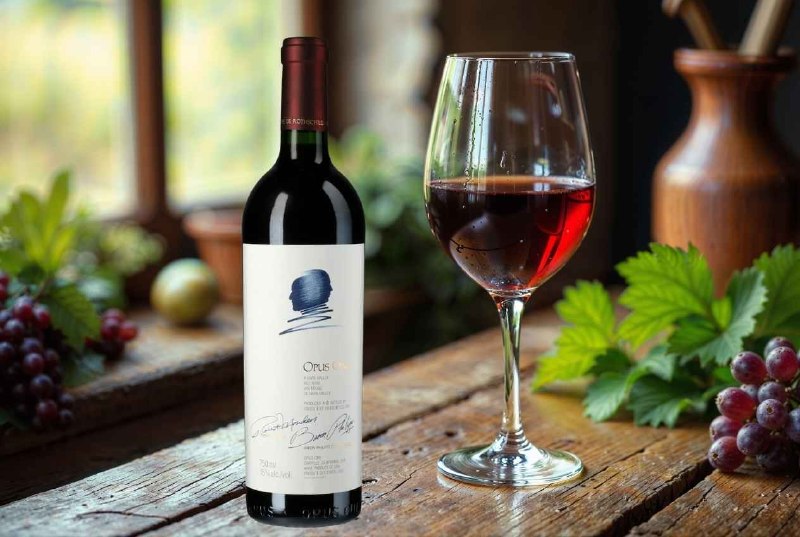 Opus One 單瓶與酒杯