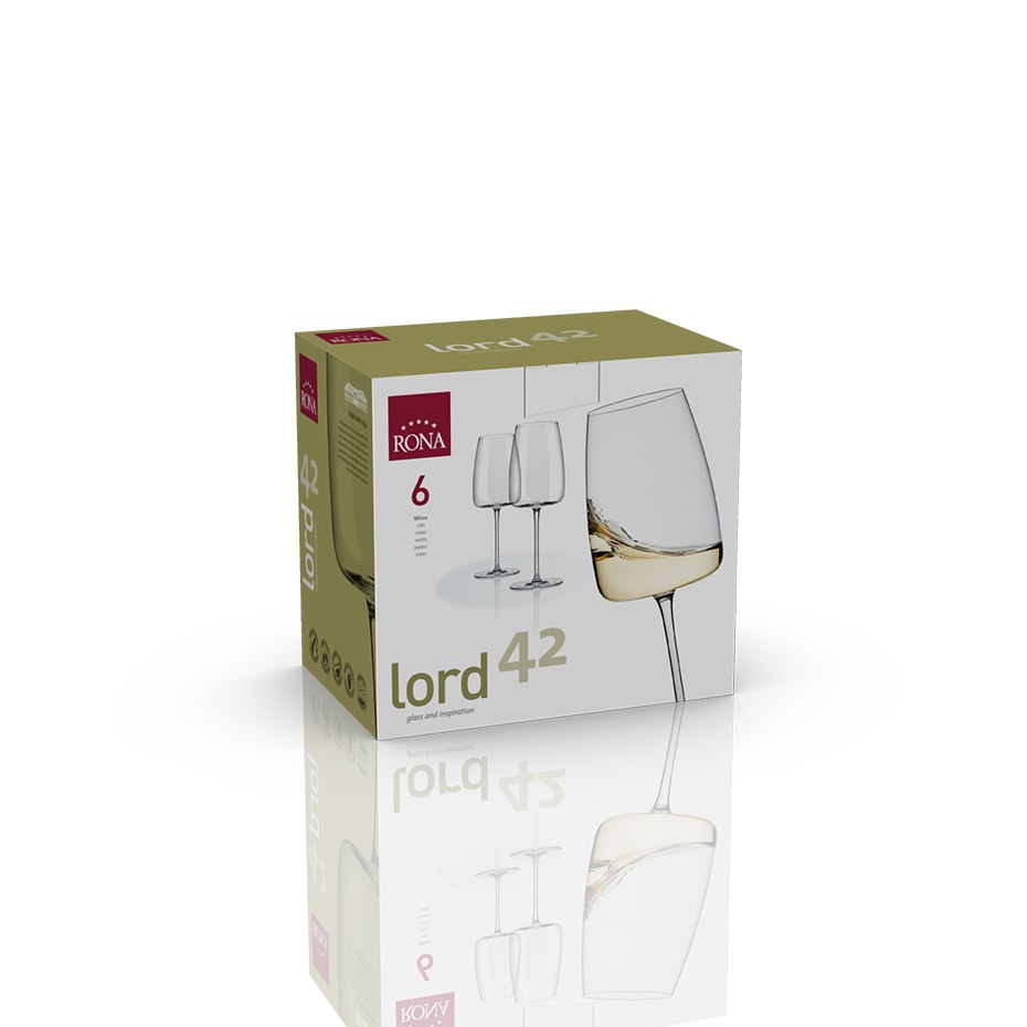 RONA Lord 尊爵系列 白酒杯 420ml 原廠6入彩盒